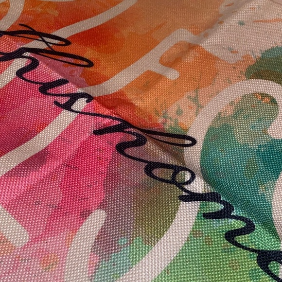 THROW PILLOW COVER-Boho “Bless This Home”  Watercolors Indoor/Outdoor 17.2” SQ - Picture 4 of 5